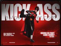2b631 KICK-ASS teaser DS British quad '10 action image of Christopher Mintz-Plasse as Red Mist!