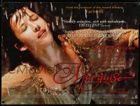 2b642 MARQUISE British quad '97 cool close up image of sexy Sophie Marceau in the rain!