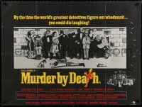 2b647 MURDER BY DEATH British quad '76 David Niven, Peter Falk, Maggie Smith, Peter Sellers!