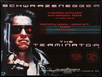 2b665 TERMINATOR video British quad R01 different image of Arnold Schwarzenegger with big gun!