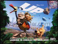 2b675 UP advance DS British quad '09 Walt Disney/Pixar, wacky image of running bird!