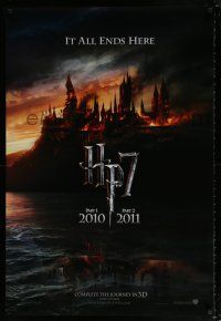 2b574 HARRY POTTER & THE DEATHLY HALLOWS PART 1 & PART 2 teaser DS English 1sh '10 it all ends here!