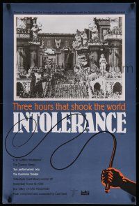 2b557 INTOLERANCE English double crown R88 D.W. Griffith, 3 hours that shook the world, different!
