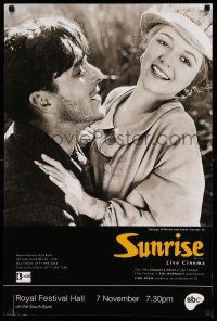 2b560 SUNRISE English double crown R95 directed by F.W. Murnau, Janet Gaynor & George O'Brien!