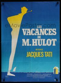 2b497 MR. HULOT'S HOLIDAY French 23x31 R70s Tati, Les vacances de Monsieur Hulot, d'apres Etaix!