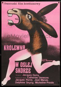2b716 DONKEY SKIN Polish 23x33 '73 Jacques Demy's Peau d'ane, cool different art by Wiktor Gorka!