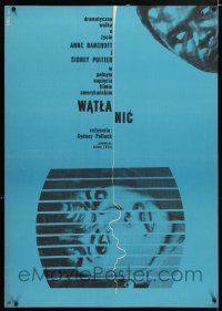2b770 SLENDER THREAD Polish 23x33 '67 Sidney Poitier keeps Anne Bancroft from committing suicide!