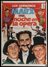 2b268 NIGHT AT THE OPERA Spanish R81 Groucho Marx, Chico Marx, Harpo Marx, Kitty Carlisle
