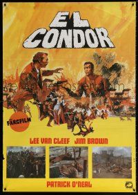 2b100 EL CONDOR Swedish '70 Jim Brown, Lee Van Cleef, sexy Mariana Hill!