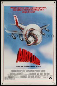 2c023 AIRPLANE 1sh '80 classic zany parody by Jim Abrahams and David & Jerry Zucker!