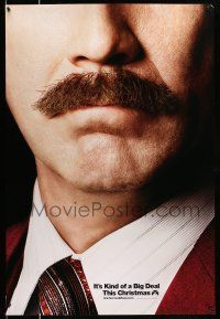 2c047 ANCHORMAN: THE LEGEND CONTINUES teaser DS 1sh '13 great close-up of Will Ferrell's 'stache!