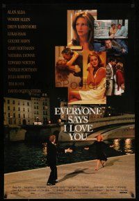 2c247 EVERYONE SAYS I LOVE YOU DS 1sh '96 Woody Allen, Julia Roberts, pretty Drew Barrymore!