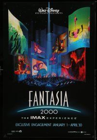 2c264 FANTASIA 2000 advance DS IMAX 1sh '99 Walt Disney cartoon set to classical music!