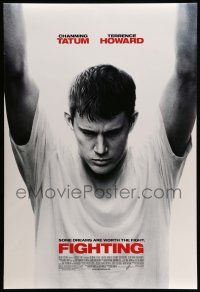 2c274 FIGHTING DS 1sh '09 Dito Montiel, huge close-up image of Channing Tatum!