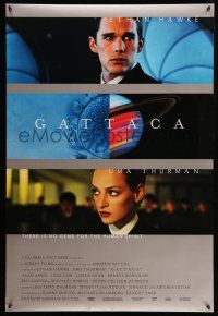 2c301 GATTACA DS 1sh '97 Ethan Hawke, Uma Thurman, there is no gene for the human spirit!