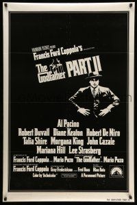 2c309 GODFATHER PART II int'l 1sh '74 Al Pacino in Francis Ford Coppola classic crime sequel!
