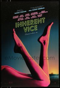 2c418 INHERENT VICE DS teaser 1sh '14 Joaquin Phoenix, Brolin, Wilson, wild different artwork!
