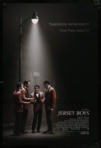 2c439 JERSEY BOYS advance DS 1sh '14 John Lloyd Young as Frankie Valli, The Four Seasons!