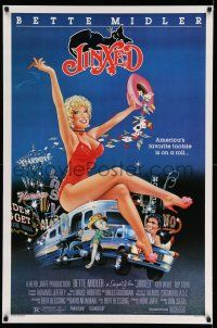 2c442 JINXED 1sh '82 directed by Don Siegel, sexy Bette Midler gambling artwork!