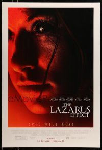 2c470 LAZARUS EFFECT advance DS 1sh '15 cool creepy super close up of Olivia Wilde, evil will rise