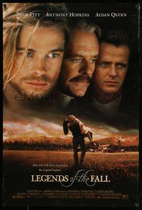 2c473 LEGENDS OF THE FALL 1sh '94 Brad Pitt, Anthony Hopkins, Aidan Quinn!