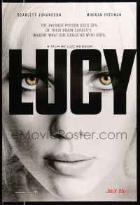 2c496 LUCY July teaser DS 1sh '14 cool image of Scarlett Johansson in the title role!