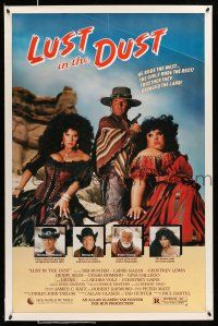 2c497 LUST IN THE DUST 1sh '84 Divine, Tab Hunter, together they ravaged the land, wild image!