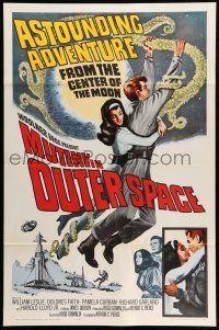2c556 MUTINY IN OUTER SPACE 1sh '64 wacky sci-fi, astounding adventure from the moon's center!
