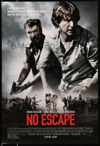 2c575 NO ESCAPE advance DS 1sh '15 action images of Owen Wilson, Lake Bell, Pierce Brosnan!