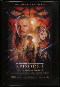 2c599 PHANTOM MENACE style B DS 1sh '99 George Lucas, Star Wars Episode I, art by Drew Struzan!