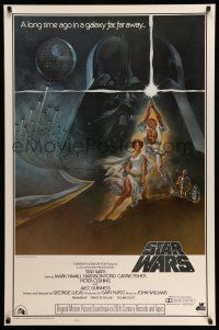 2c728 STAR WARS style A soundtrack 1sh '77 George Lucas classic epic, art by Tom Jung!