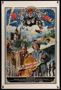 2c738 STRANGE BREW int'l 1sh '83 art of hosers Rick Moranis & Dave Thomas with beer by John Solie!
