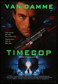 2c771 TIMECOP 1sh '94 Jean-Claude Van Damme still has time to save his dead wife!
