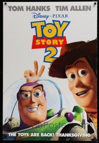 2c787 TOY STORY 2 advance DS 1sh '99 Woody, Buzz Lightyear, Disney and Pixar animated sequel!