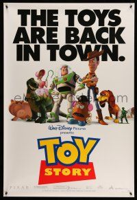 2c786 TOY STORY DS 1sh '95 Disney & Pixar cartoon, great image of Buzz, Woody & top cast!