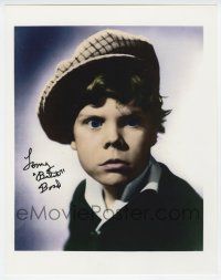 2d0374 TOMMY BOND signed color 11x14 REPRO still '80s portrait of the Our Gang kid known as Butch!