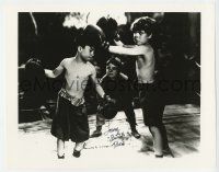 2d0367 TOMMY BOND signed 11x14 REPRO still '80s he's boxing with Alfalfa as Spanky plays referee!