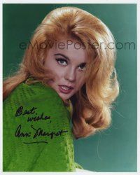 2d0679 ANN-MARGRET signed color 8x10 REPRO still '80s sexy c/u wearing green & looking over shoulder