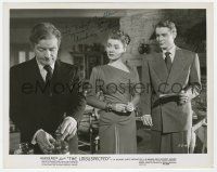 2d0463 AUDREY TOTTER signed 8x10.25 still '47 close up with Claude Rains in The Unsuspected!