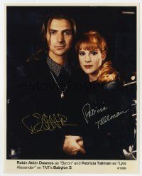 2d0689 BABYLON 5 signed color 8x10 REPRO still '98 by BOTH Robin Atkin Downes AND Patricia Tallman!