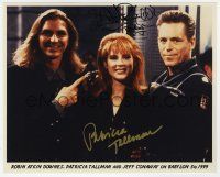 2d0690 BABYLON 5 signed color 8x10 REPRO still '99 by Downes & Tallman, posing w/Jeff Conaway!