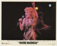 2d0442 BETTE MIDLER signed 8x10 mini LC '80 great close up performing on stage in Divine Madness!