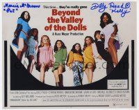 2d0697 BEYOND THE VALLEY OF THE DOLLS signed color 8x10 REPRO still '70 by McBroom & Read,title card