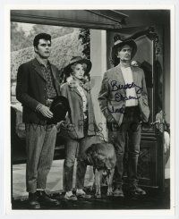 2d0980 BUDDY EBSEN signed 8x10 REPRO still '80s with Douglas & Baer in The Beverly Hillbillies!