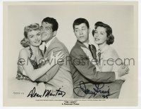2d0985 CADDY signed 8x10 REPRO still '95 by BOTH Dean Martin AND Jerry Lewis!