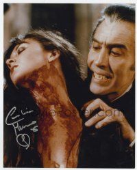2d0710 CAROLINE MUNRO signed color 8x10 REPRO still '90s bitten by Christopher Lee in Dracula AD1972