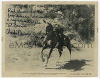 2d0477 CHARLES STARRETT signed 8x10.25 still '51 as The Durango Kid in Ridin' the Outlaw Trail!