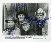 2d0478 CITY SLICKERS 2 signed 8x10 still '94 by Lovitz, Jack Palance, Billy Crystal AND Daniel Stern