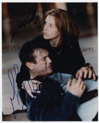 2d0724 CONSPIRACY THEORY signed color 8x10 REPRO still '97 by BOTH Julia Roberts AND Mel Gibson!