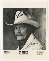 2d1010 ED BRUCE signed 8x10 publicity still '80s portrait of the country music singer w/ cowboy hat!